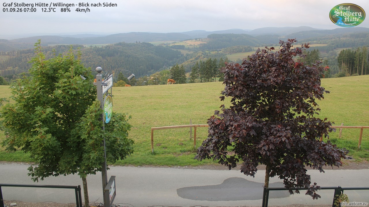 Archiv Foto Webcam Willingen: Graf Stolberg Hütte bei Usseln