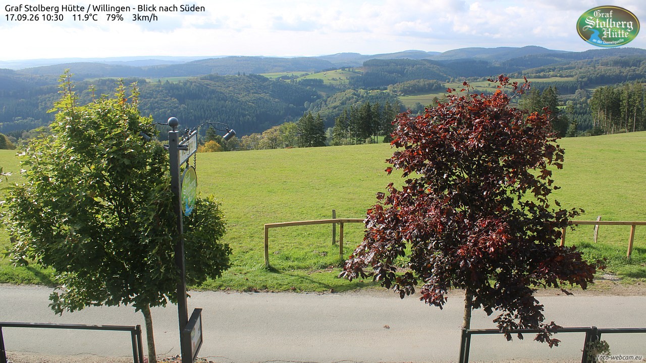 Archived image Webcam Mountain Hut Graf Stolberg near Willingen