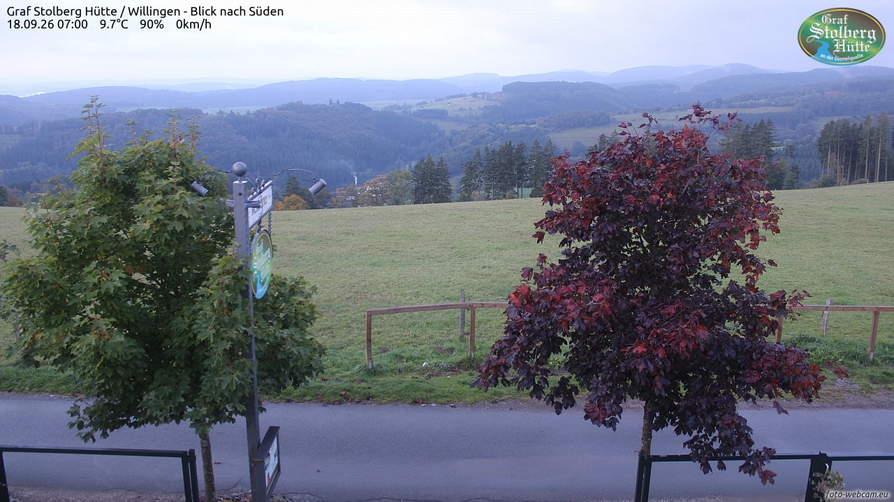 Archived image Webcam Mountain Hut Graf Stolberg near Willingen