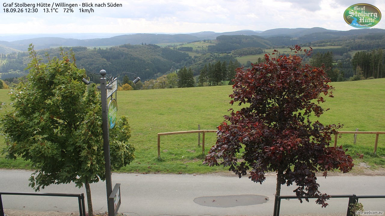 Archived image Webcam Mountain Hut Graf Stolberg near Willingen
