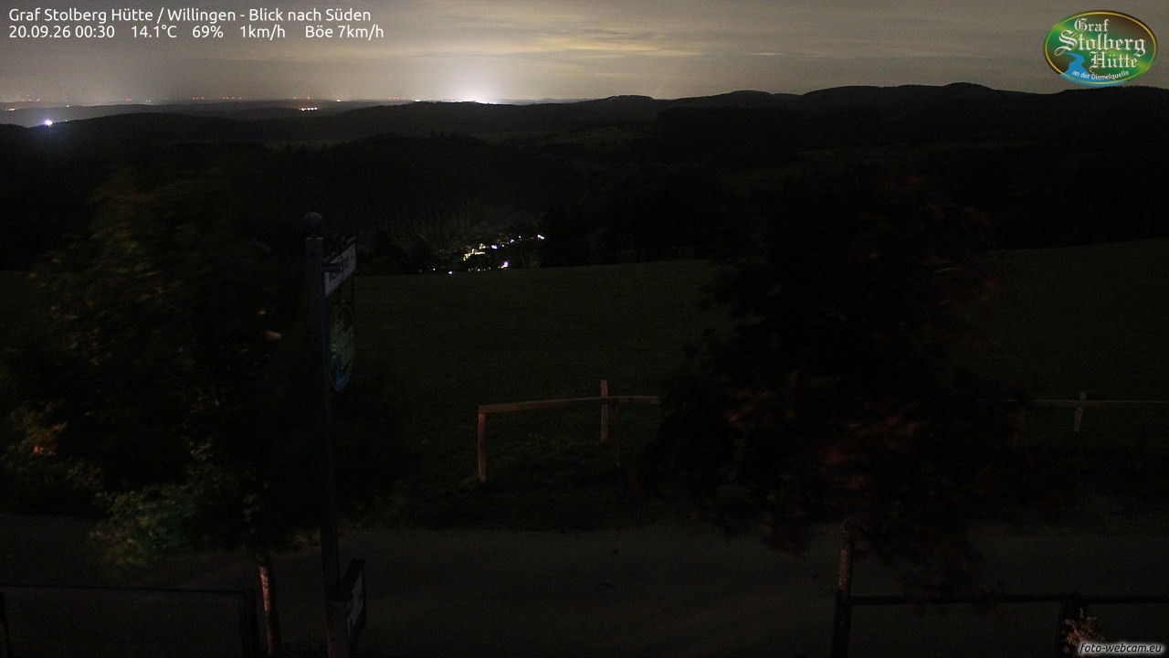 Archived image Webcam Mountain Hut Graf Stolberg near Willingen