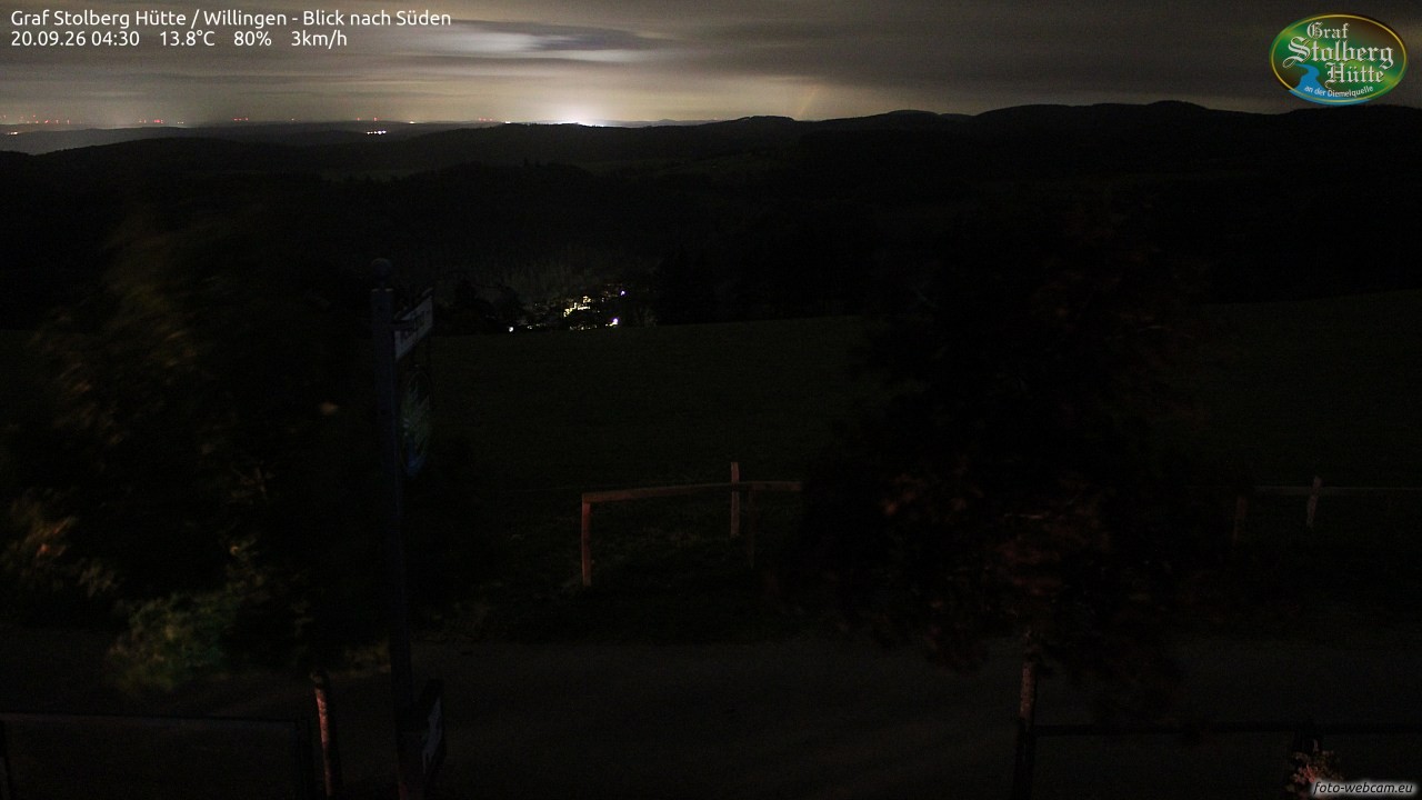 Archived image Webcam Mountain Hut Graf Stolberg near Willingen