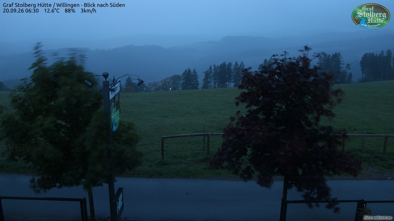 Archived image Webcam Mountain Hut Graf Stolberg near Willingen
