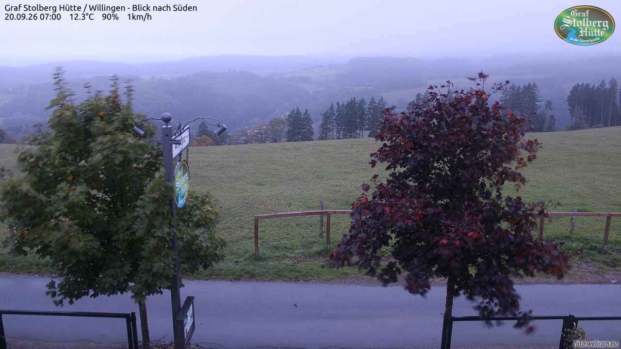 Archived image Webcam Mountain Hut Graf Stolberg near Willingen