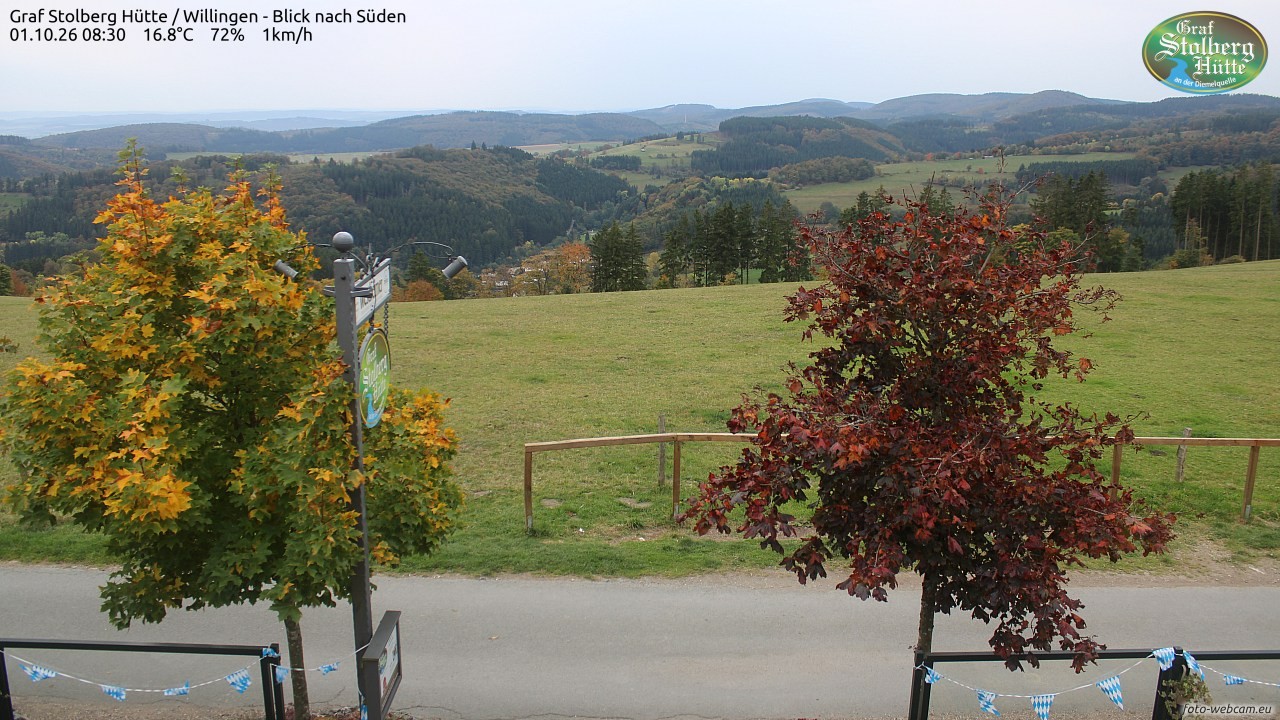 Archived image Webcam Mountain Hut Graf Stolberg near Willingen