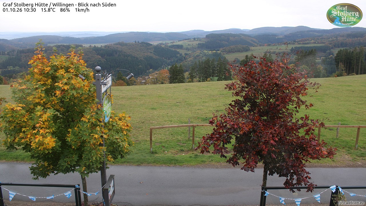 Archived image Webcam Mountain Hut Graf Stolberg near Willingen