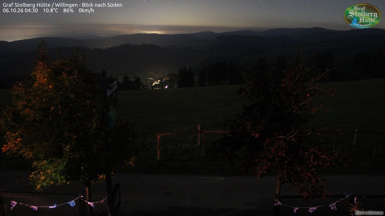 Archived image Webcam Mountain Hut Graf Stolberg near Willingen