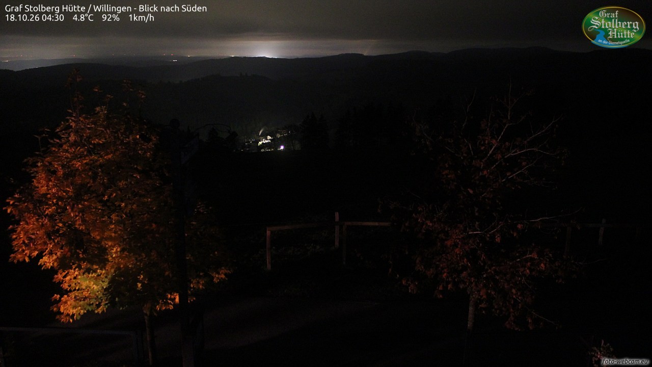 Archived image Webcam Mountain Hut Graf Stolberg near Willingen