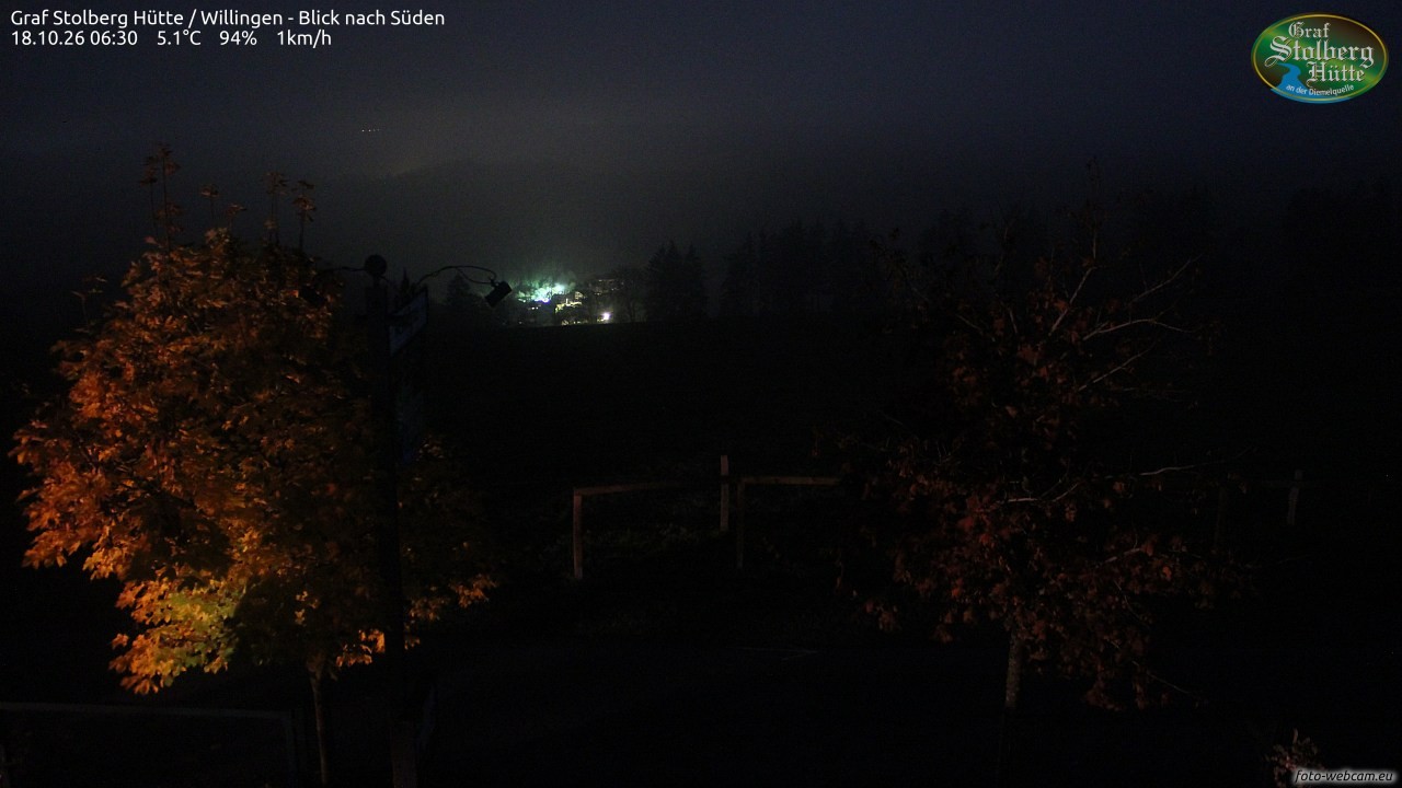 Archived image Webcam Mountain Hut Graf Stolberg near Willingen