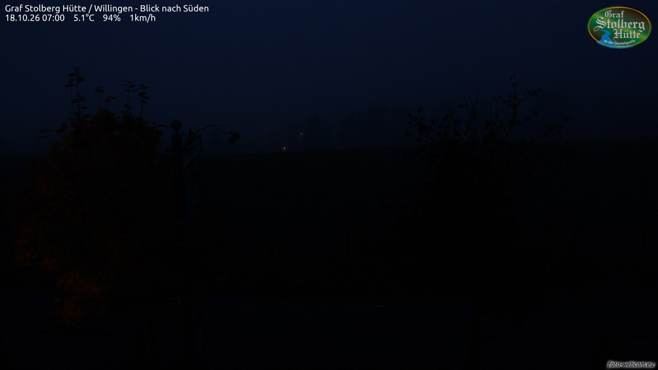 Archived image Webcam Mountain Hut Graf Stolberg near Willingen