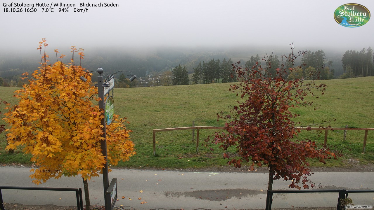 Archived image Webcam Mountain Hut Graf Stolberg near Willingen