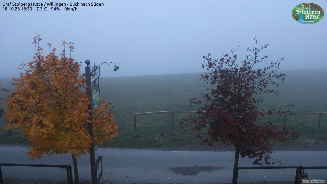 Archived image Webcam Mountain Hut Graf Stolberg near Willingen