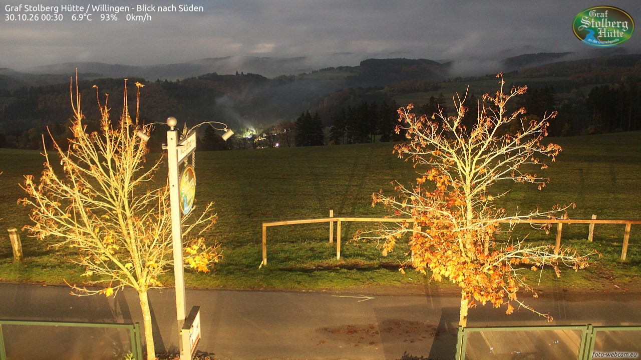 Archived image Webcam Mountain Hut Graf Stolberg near Willingen