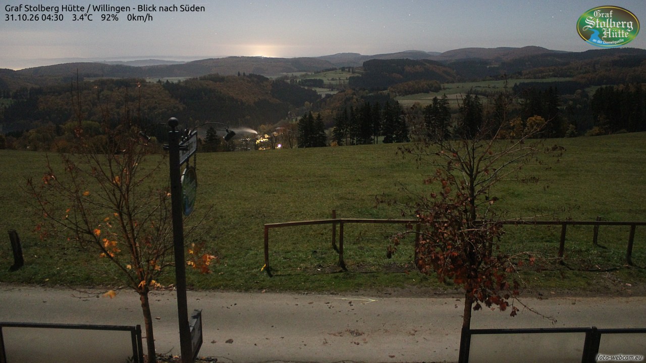 Archiv Foto Webcam Willingen: Graf Stolberg Hütte bei Usseln