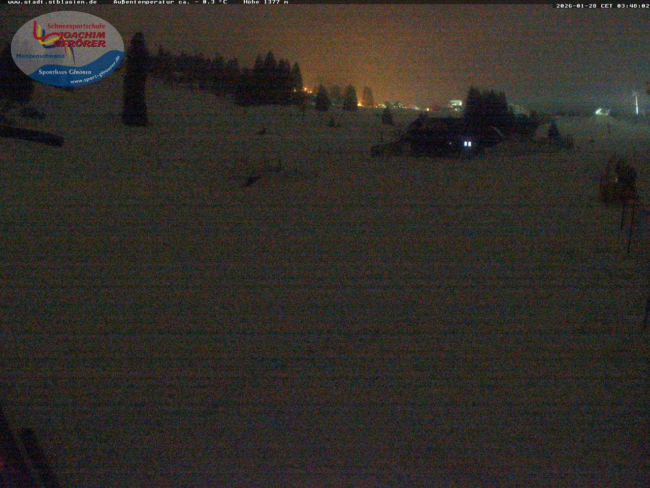 Archiv Foto Webcam Menzenschwander Hütte, Schwarzwald