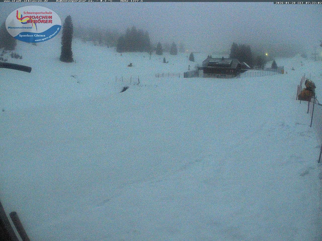 Archiv Foto Webcam Menzenschwander Hütte, Schwarzwald