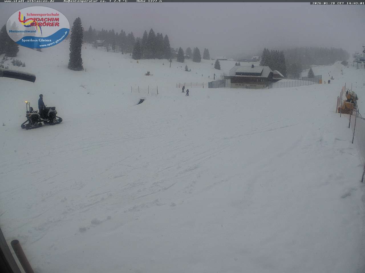 Archiv Foto Webcam Menzenschwander Hütte, Schwarzwald