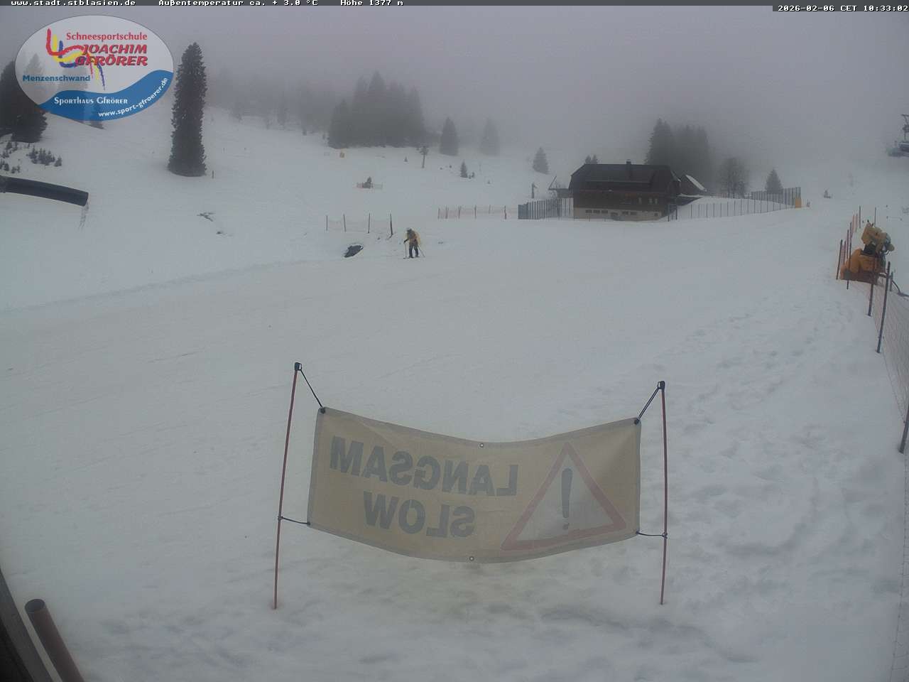 Archiv Foto Webcam Menzenschwander Hütte, Schwarzwald