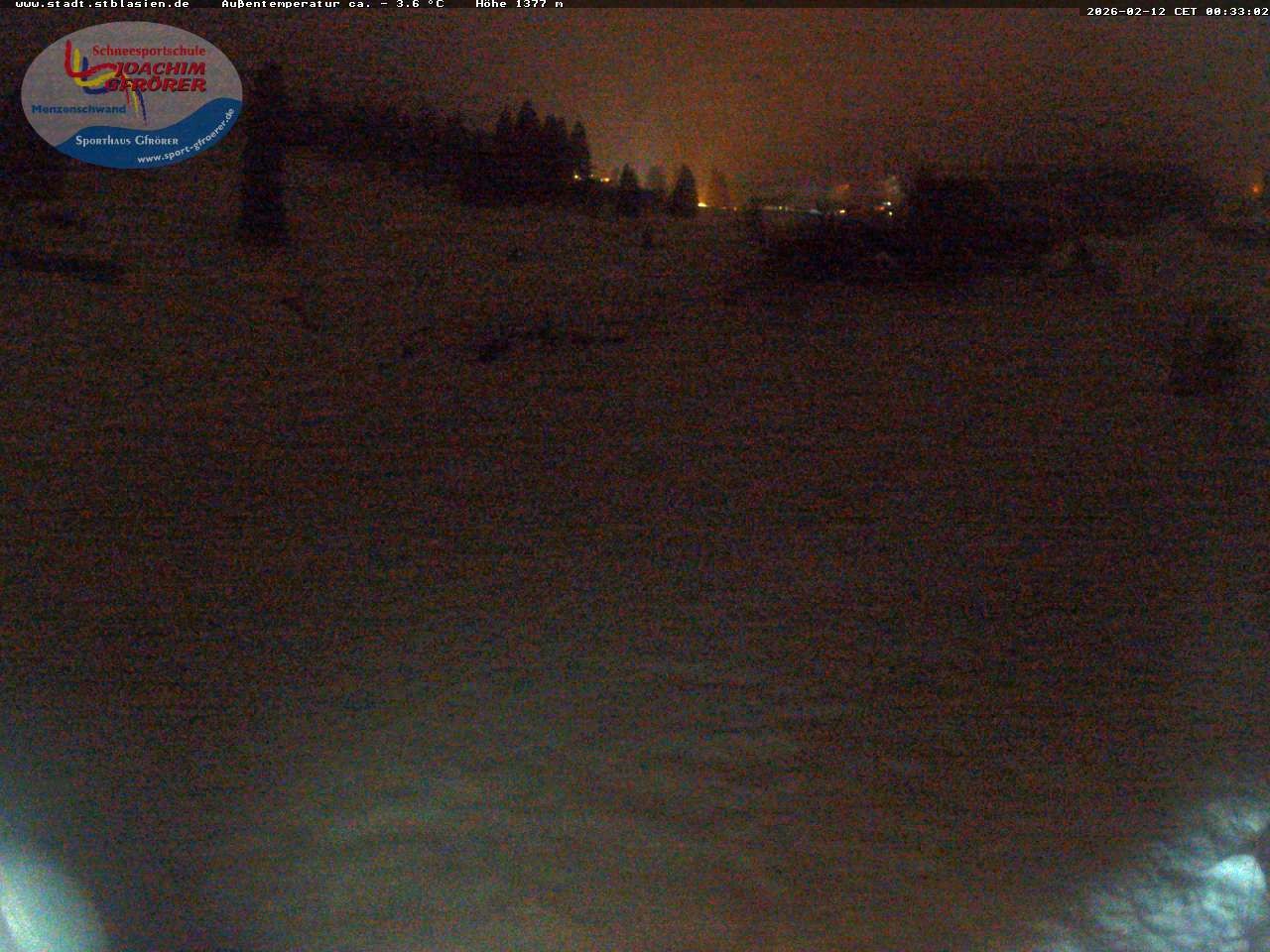 Archiv Foto Webcam Menzenschwander Hütte, Schwarzwald
