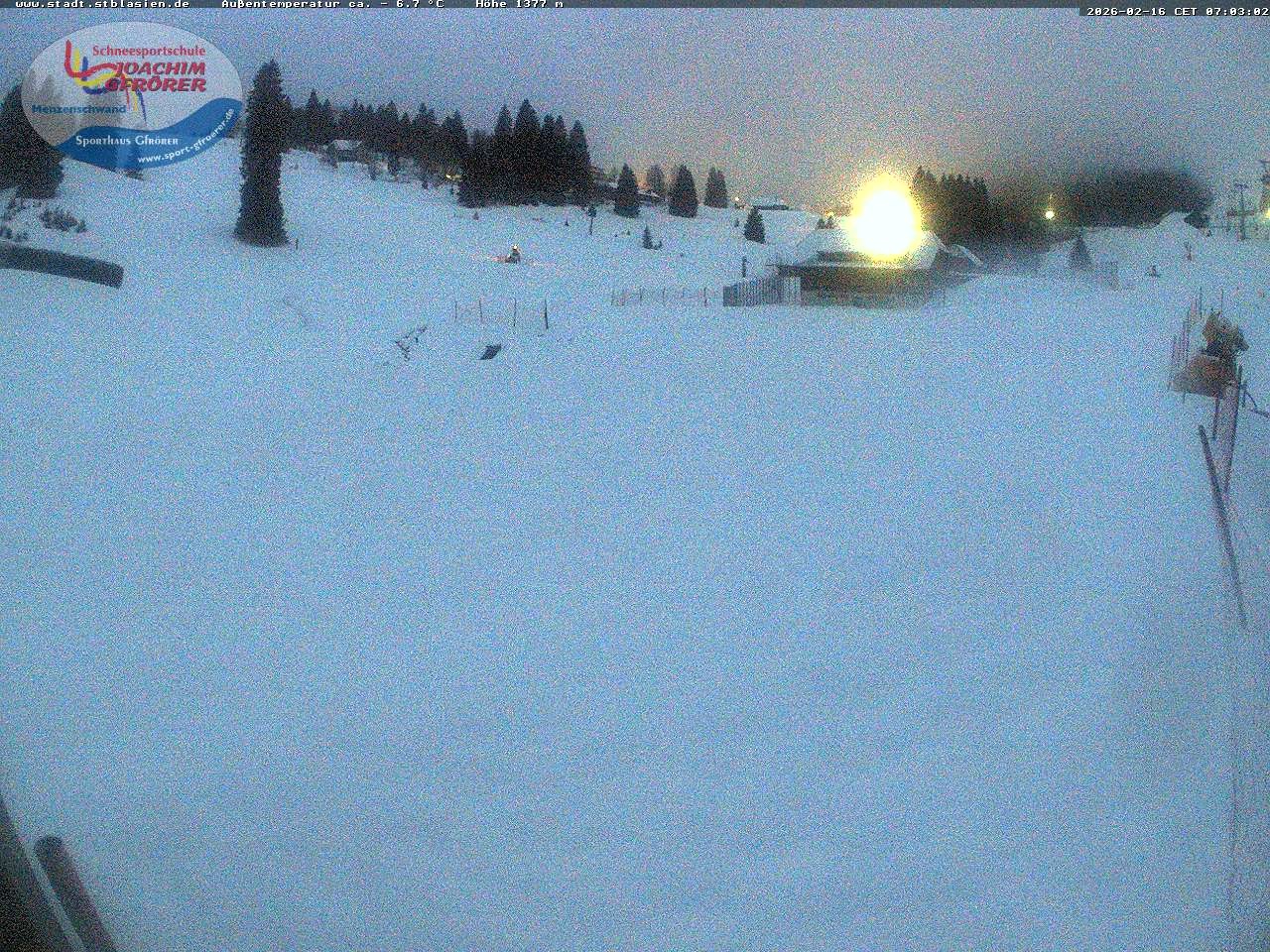 Archiv Foto Webcam Menzenschwander Hütte, Schwarzwald