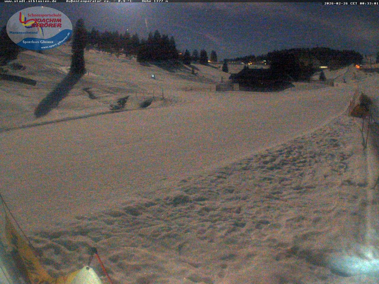 Archived image Webcam Mountain hut Menzenschwand