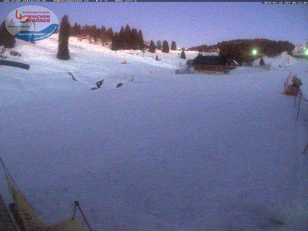 Archived image Webcam Mountain hut Menzenschwand