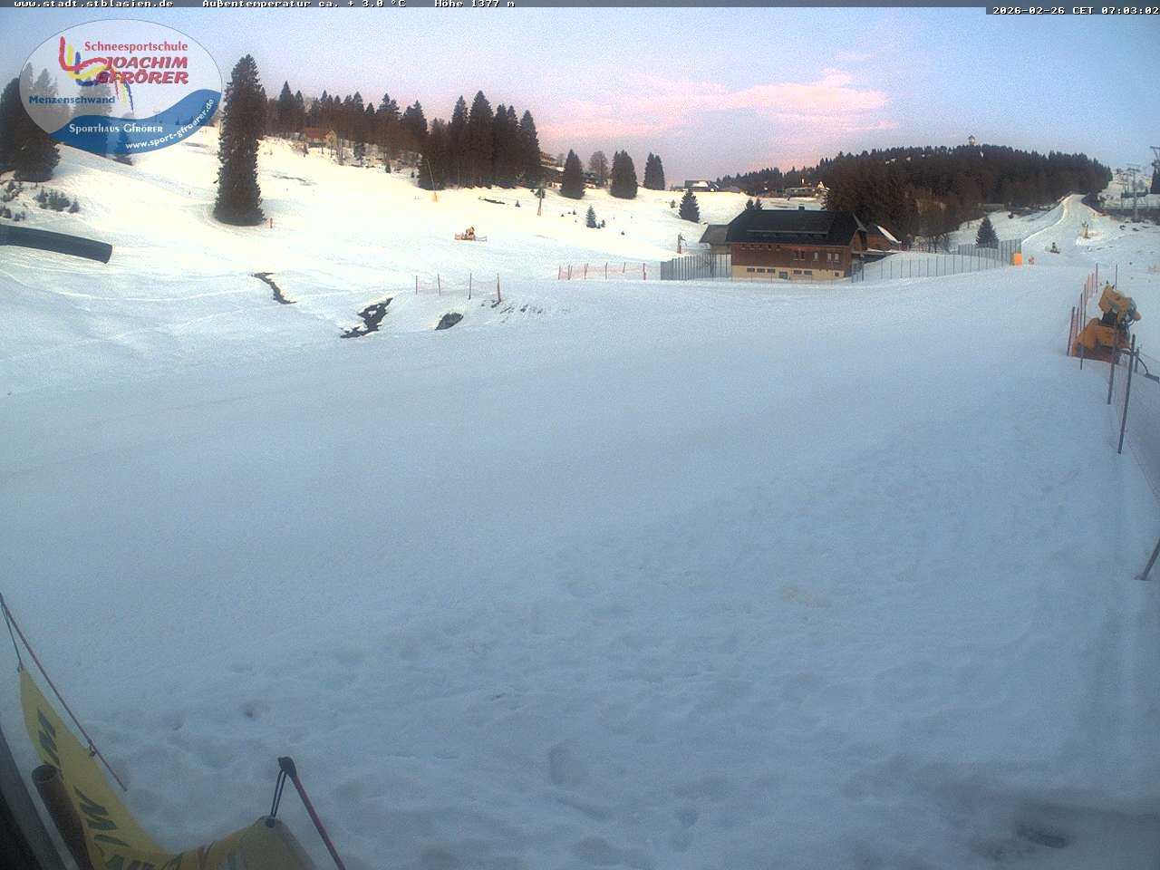 Archived image Webcam Mountain hut Menzenschwand