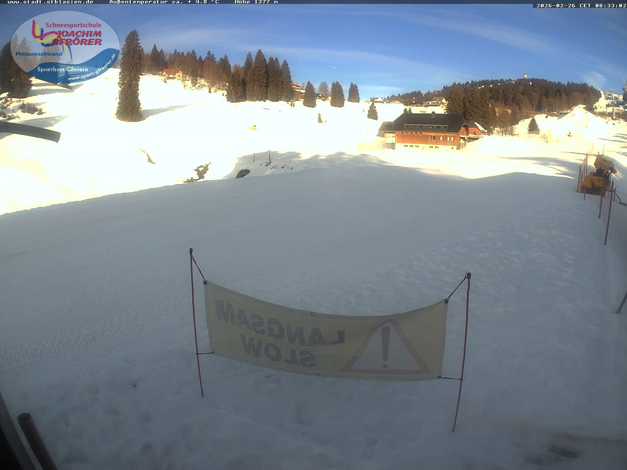 Archived image Webcam Mountain hut Menzenschwand