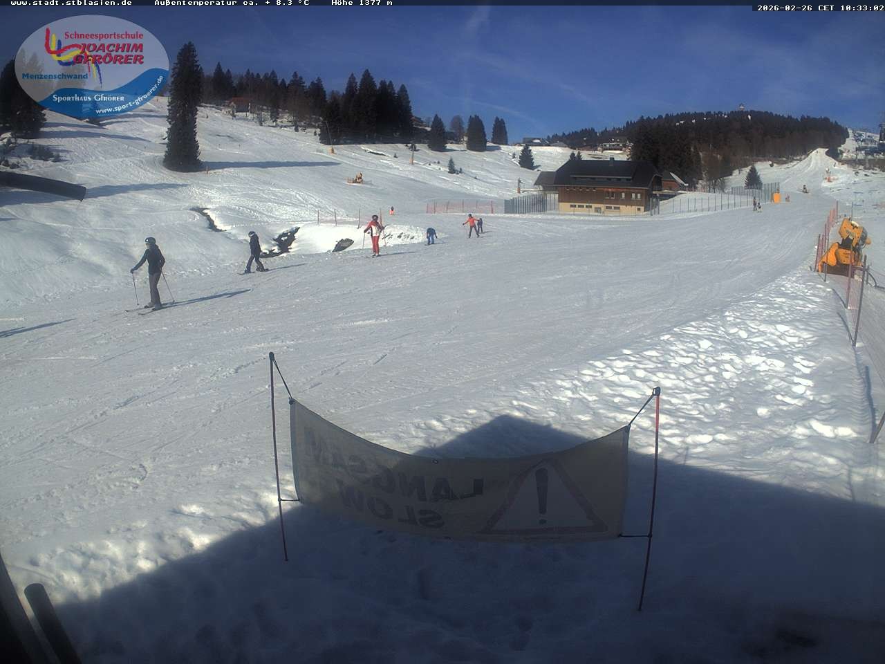 Archived image Webcam Mountain hut Menzenschwand