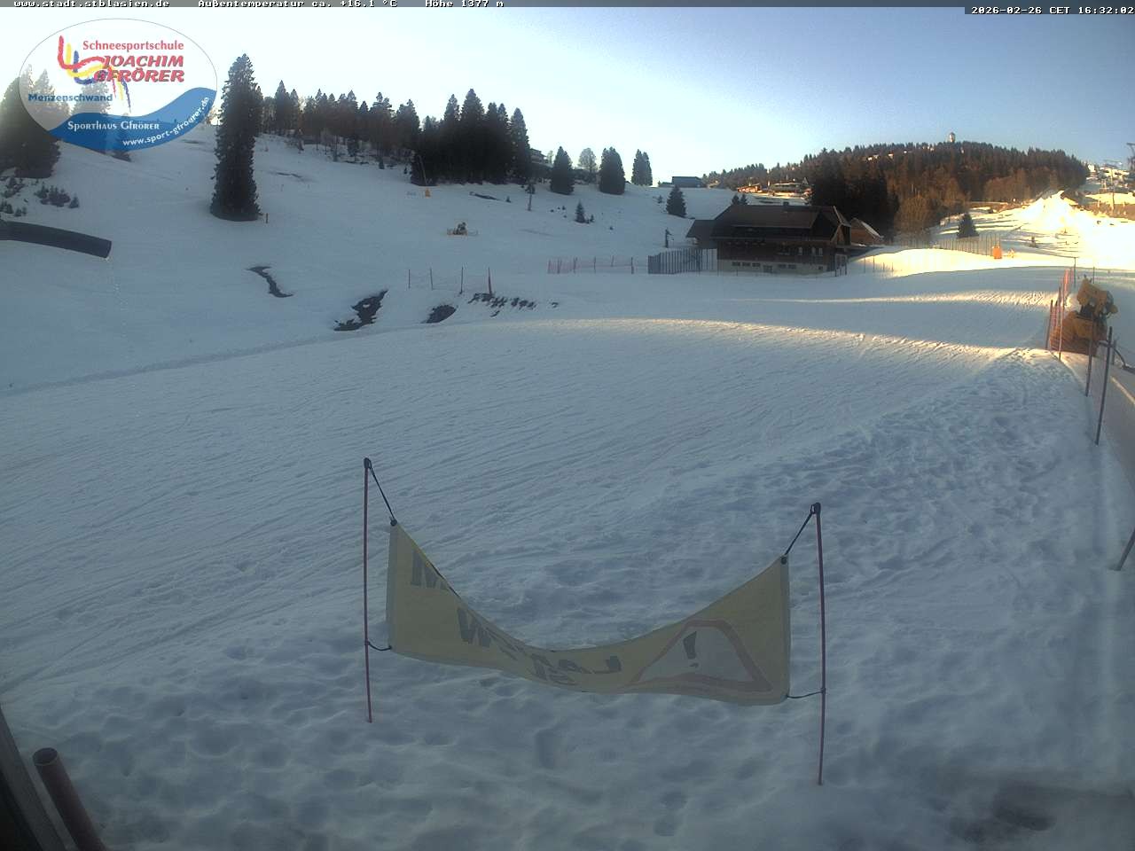 Archived image Webcam Mountain hut Menzenschwand