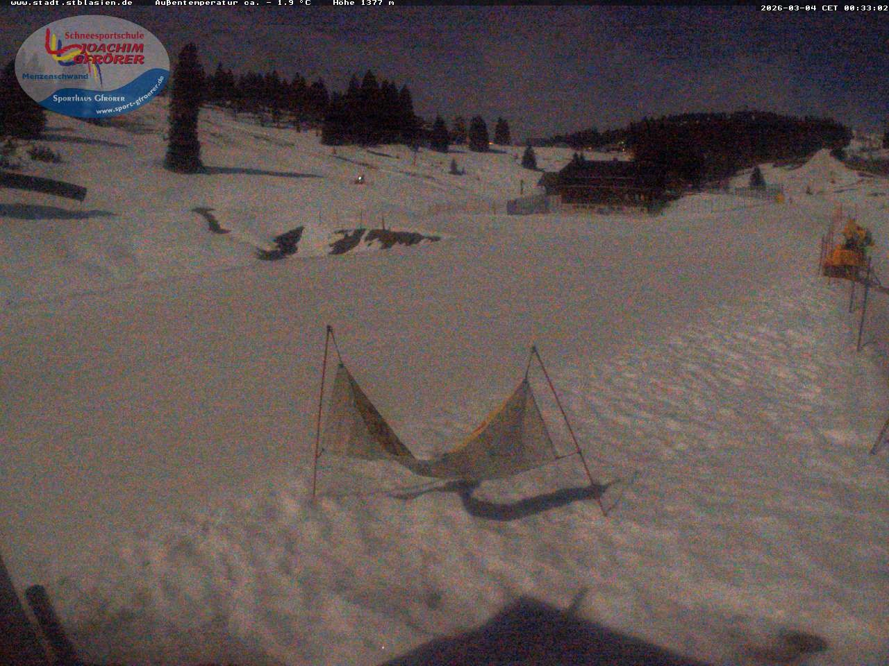 Archiv Foto Webcam Menzenschwander Hütte, Schwarzwald