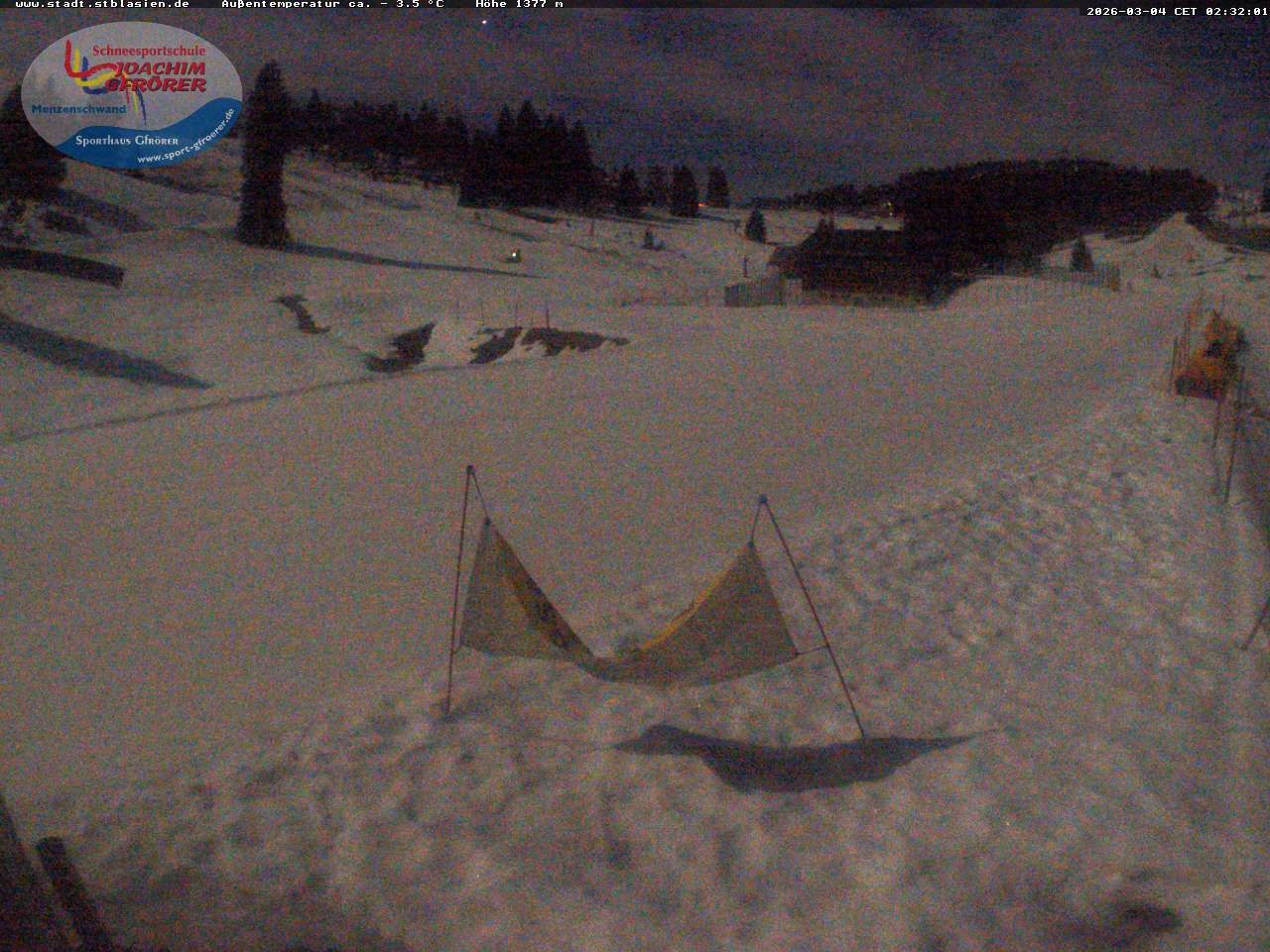 Archiv Foto Webcam Menzenschwander Hütte, Schwarzwald