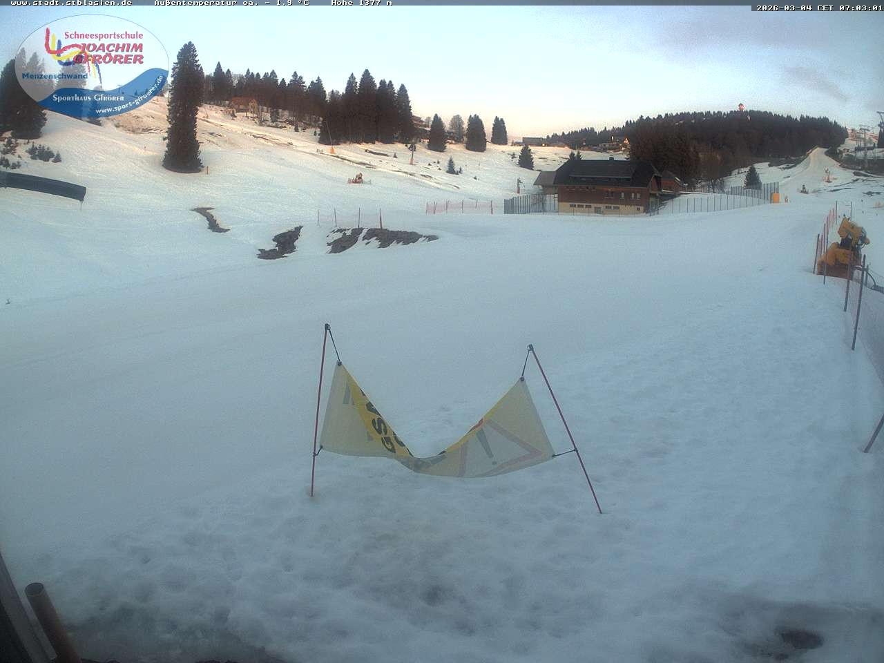 Archiv Foto Webcam Menzenschwander Hütte, Schwarzwald