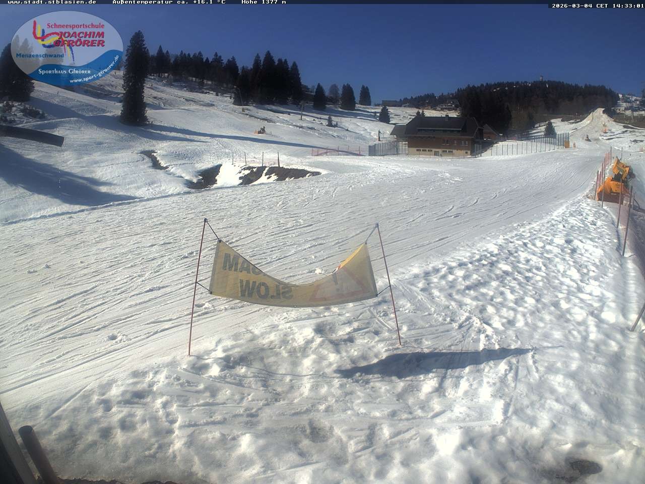 Archiv Foto Webcam Menzenschwander Hütte, Schwarzwald