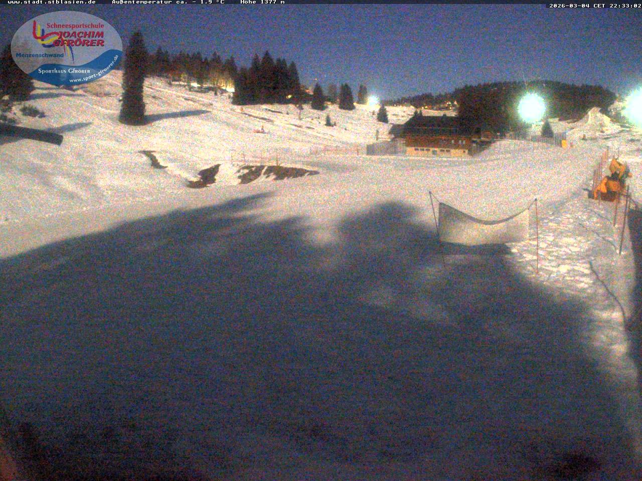 Archiv Foto Webcam Menzenschwander Hütte, Schwarzwald