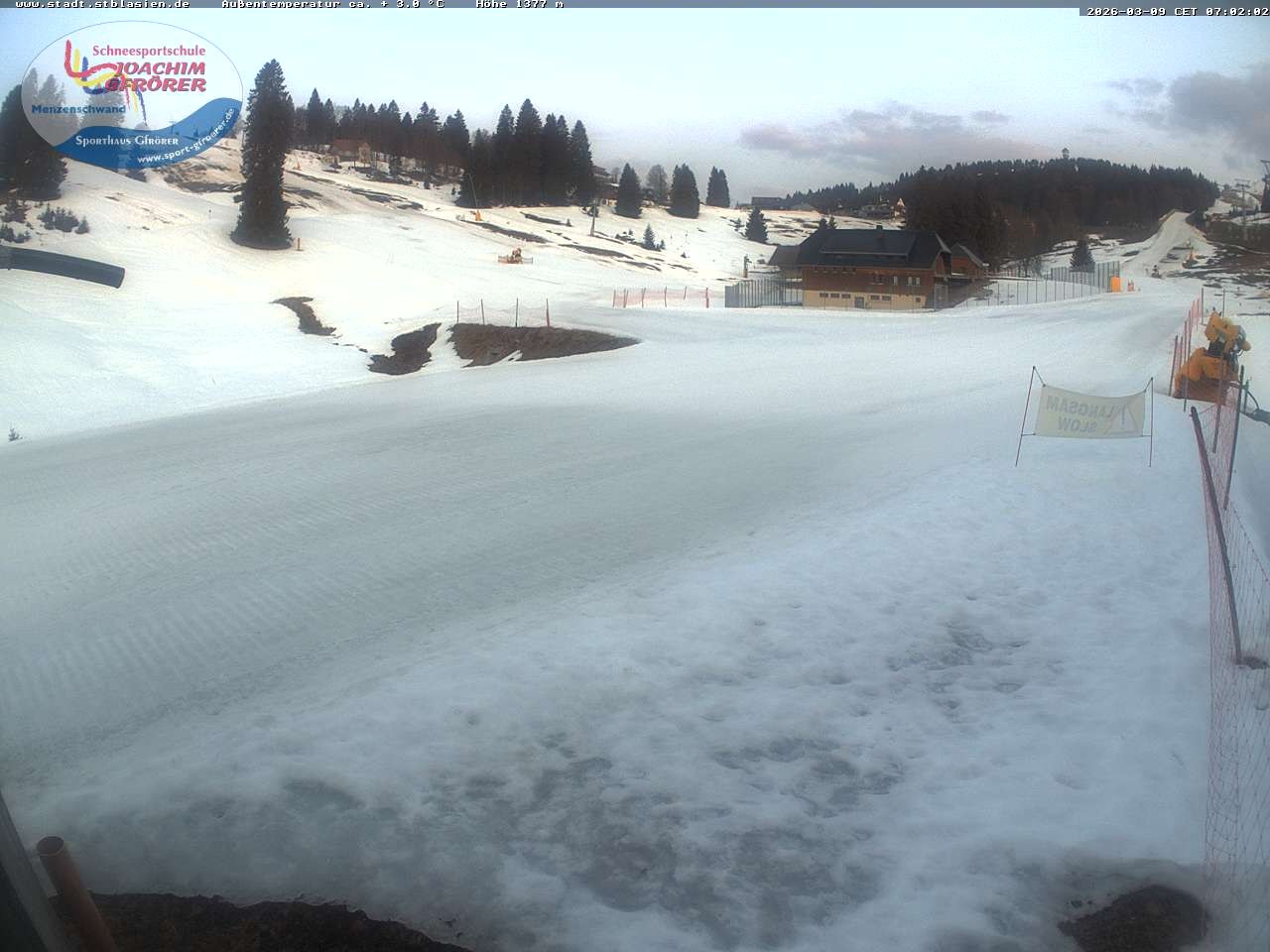 Archiv Foto Webcam Menzenschwander Hütte, Schwarzwald