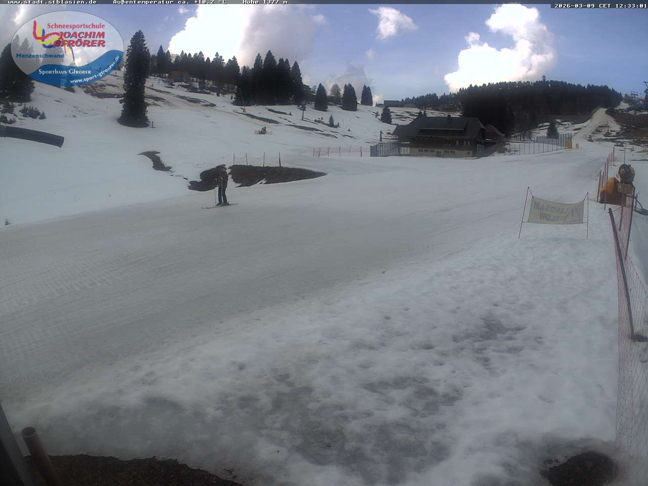 Archiv Foto Webcam Menzenschwander Hütte, Schwarzwald
