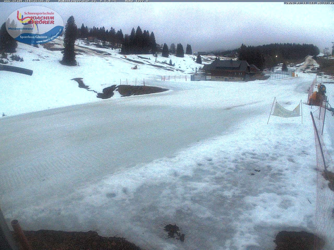 Archiv Foto Webcam Menzenschwander Hütte, Schwarzwald