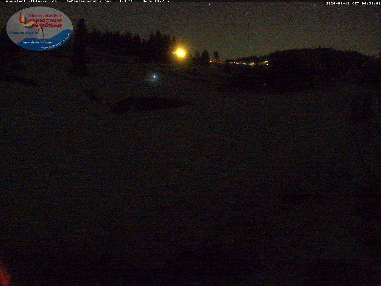 Archived image Webcam Mountain hut Menzenschwand