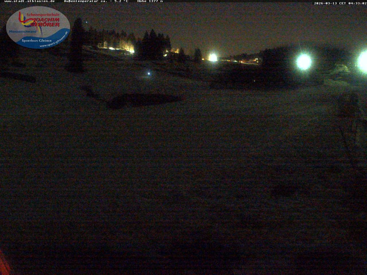 Archived image Webcam Mountain hut Menzenschwand