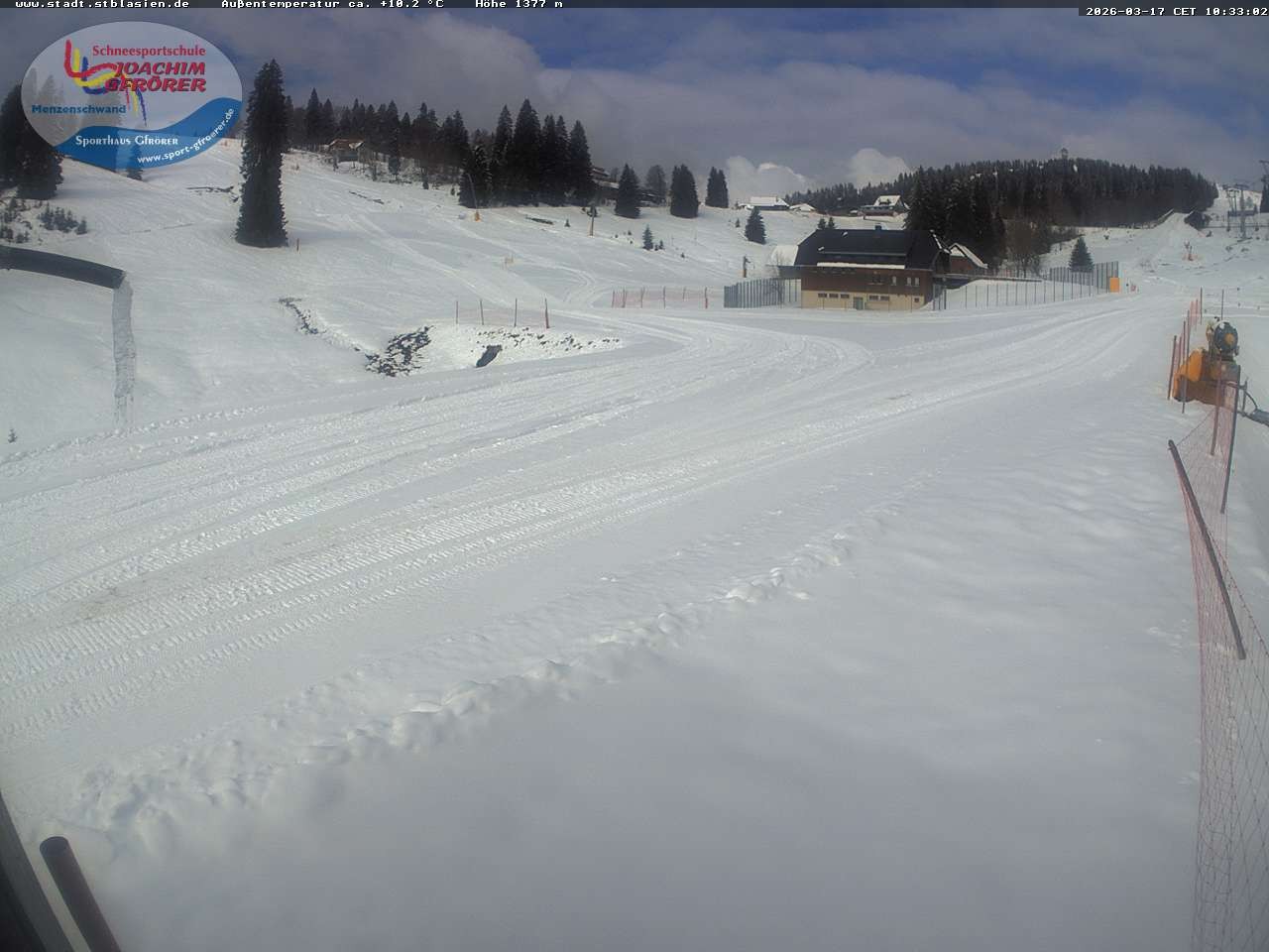 Archiv Foto Webcam Menzenschwander Hütte, Schwarzwald
