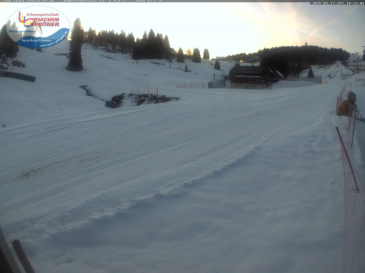 Archiv Foto Webcam Menzenschwander Hütte, Schwarzwald