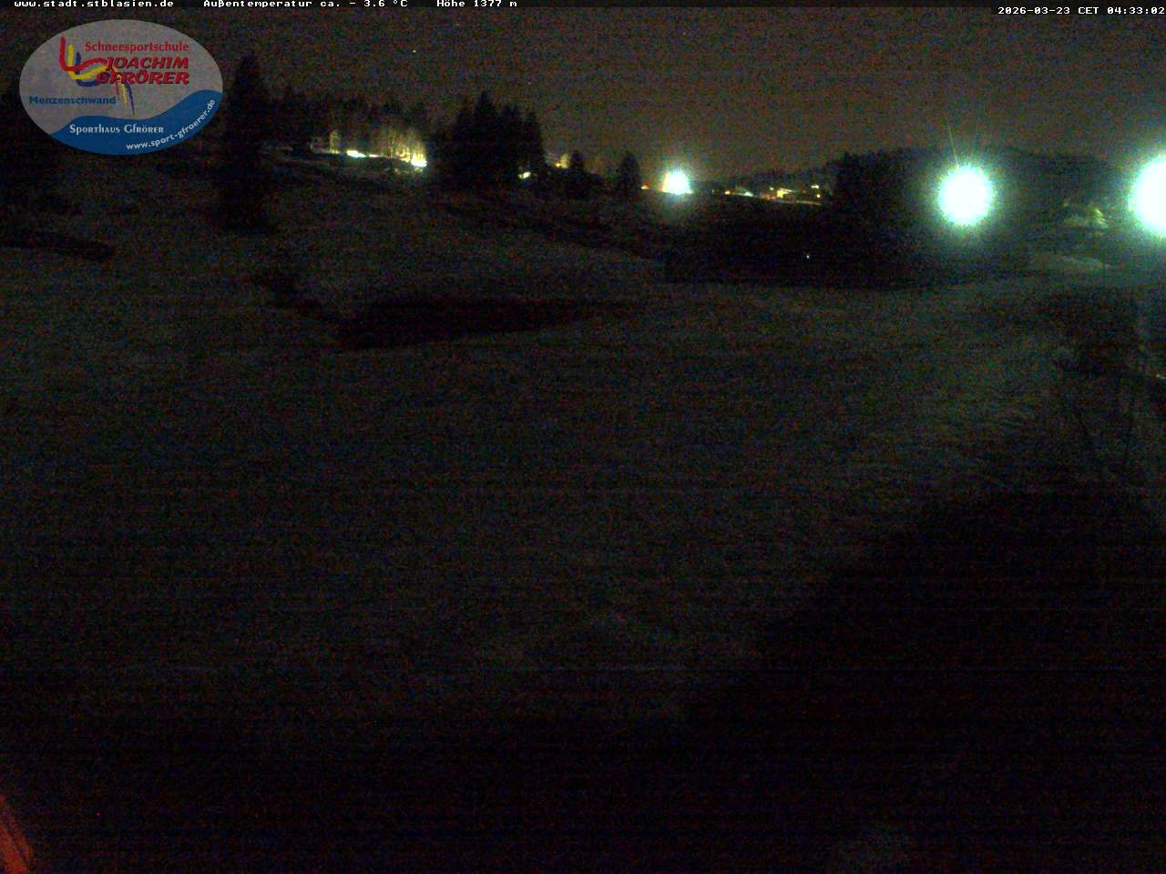 Archiv Foto Webcam Menzenschwander Hütte, Schwarzwald