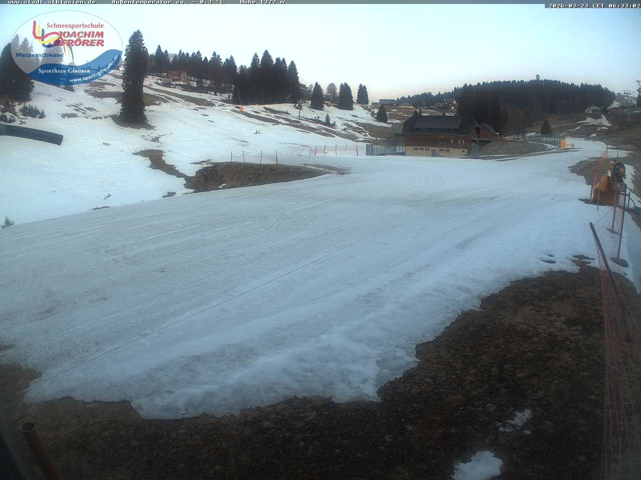 Archiv Foto Webcam Menzenschwander Hütte, Schwarzwald