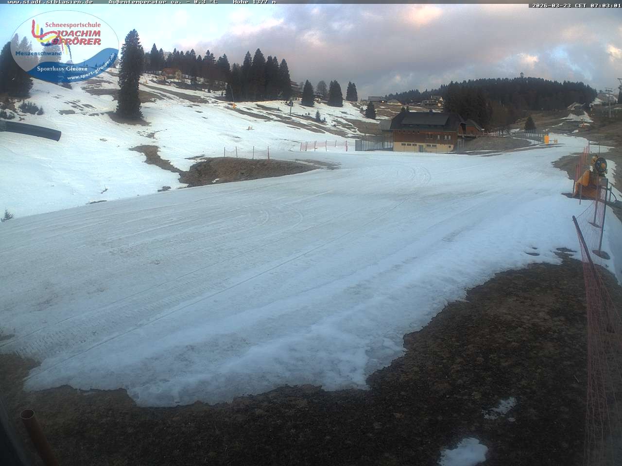 Archiv Foto Webcam Menzenschwander Hütte, Schwarzwald