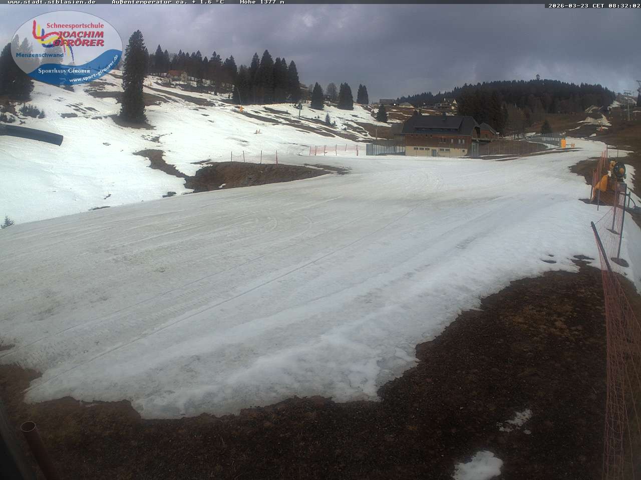 Archiv Foto Webcam Menzenschwander Hütte, Schwarzwald