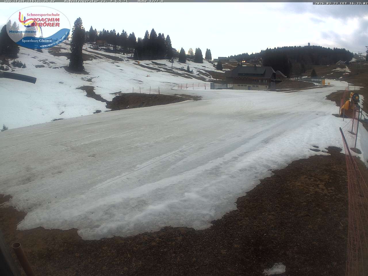 Archiv Foto Webcam Menzenschwander Hütte, Schwarzwald