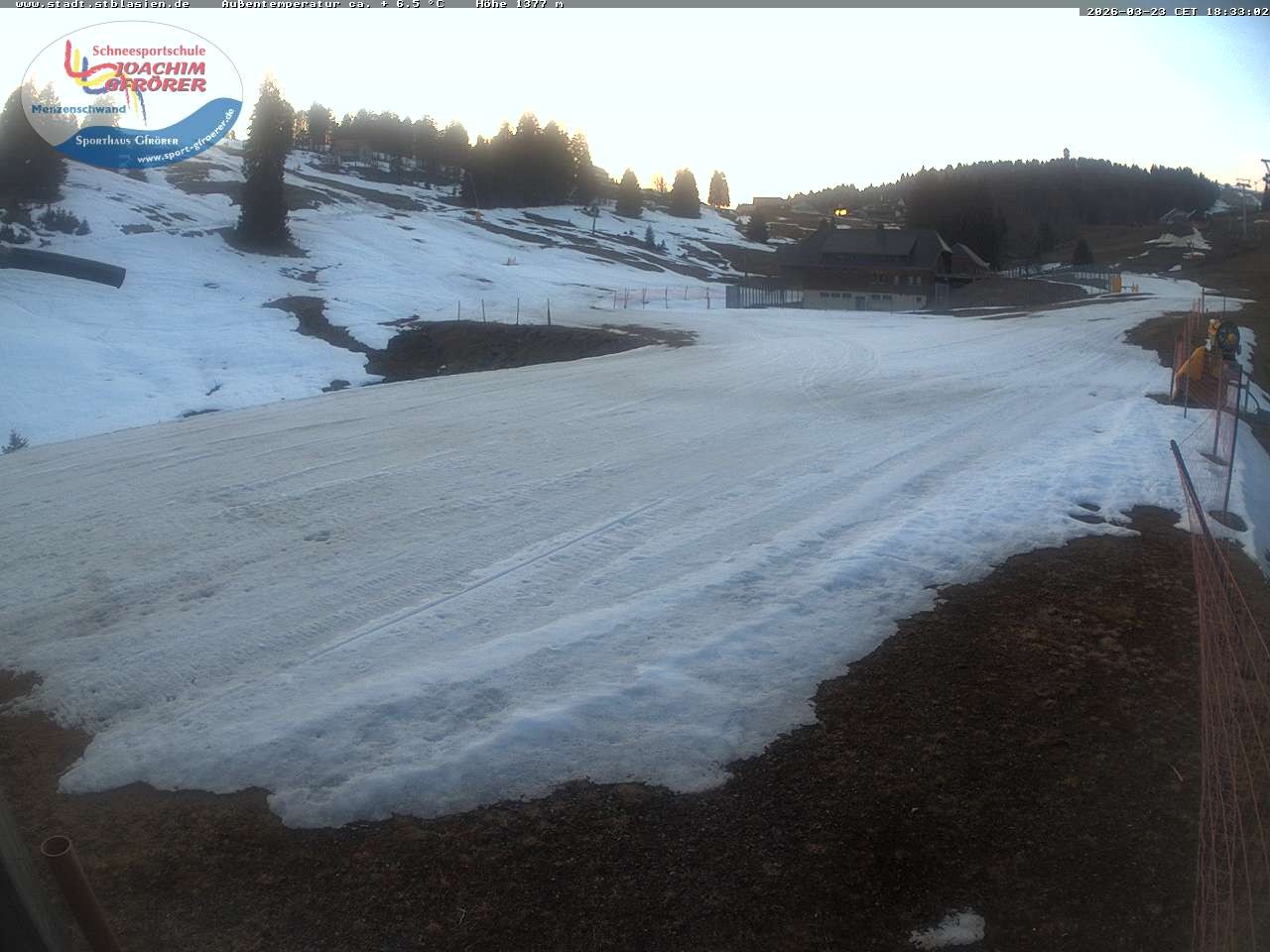 Archiv Foto Webcam Menzenschwander Hütte, Schwarzwald