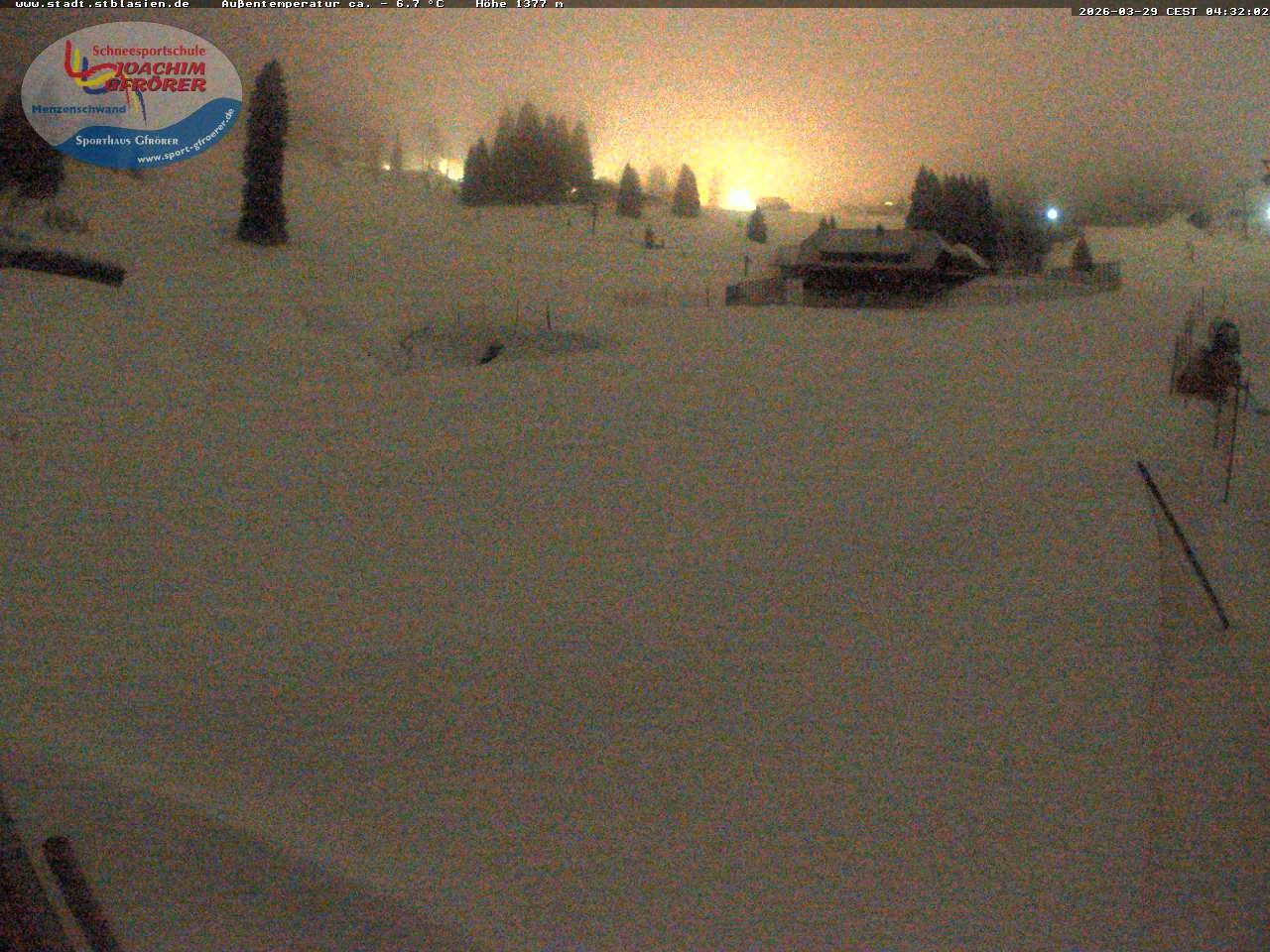 Archiv Foto Webcam Menzenschwander Hütte, Schwarzwald