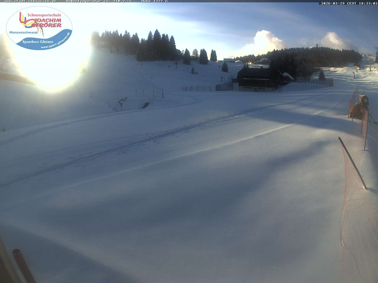 Archiv Foto Webcam Menzenschwander Hütte, Schwarzwald